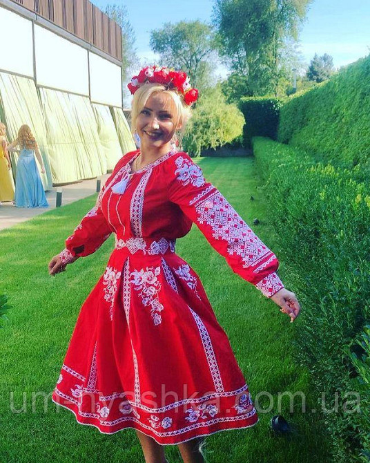 Вишитий костюм жіночий льон р.S Кривий Ріг - фото 1