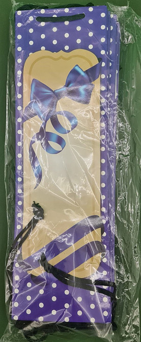 Пакет бумажный подарочный под бутылку  12/9/36(артBUT-08) (12 шт) Харьков - изображение 3