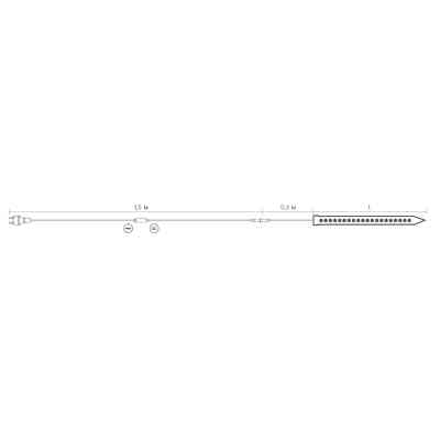 Гірлянда Delux SNOWFALL 30LED 0.6 м Синій/Білий IP44 (90015186) Вінниця