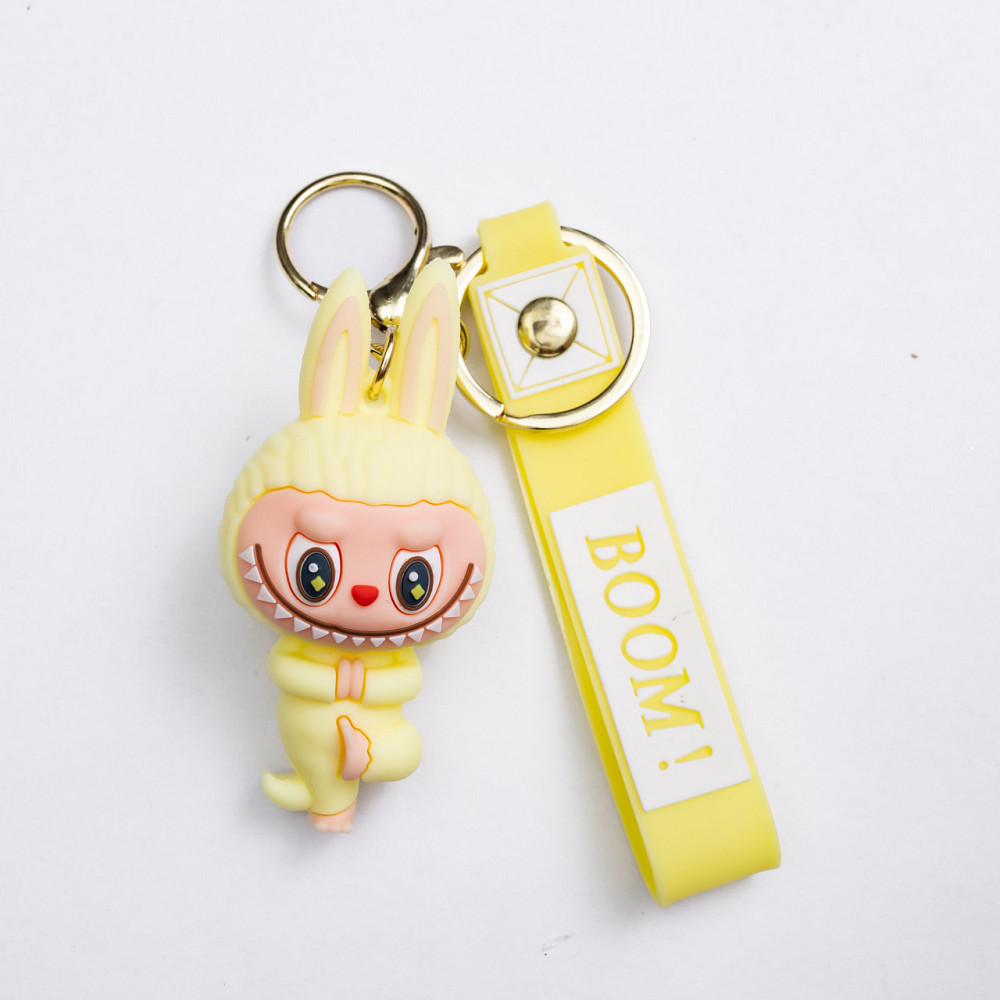 Дитячий брелок Beige Yoga 4×8 (см) для ключів, на сумку і рюкзак Жовтий HP-55-16Y Київ - фото 1