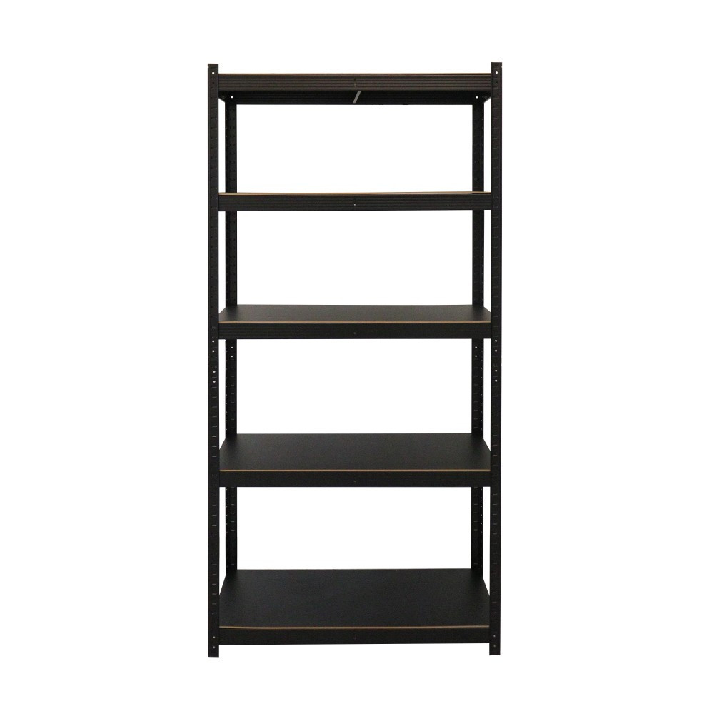 Стелаж складський поличний металевий 5 полиць Siker P9040L чорний 180х90х40 см Київ - фото 2