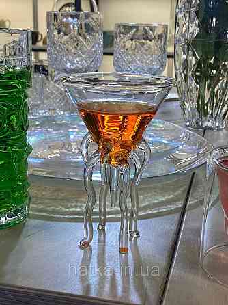 Келих для коктейлю маргарити "богема" 120 мл на ніжках скло прозоре Київ