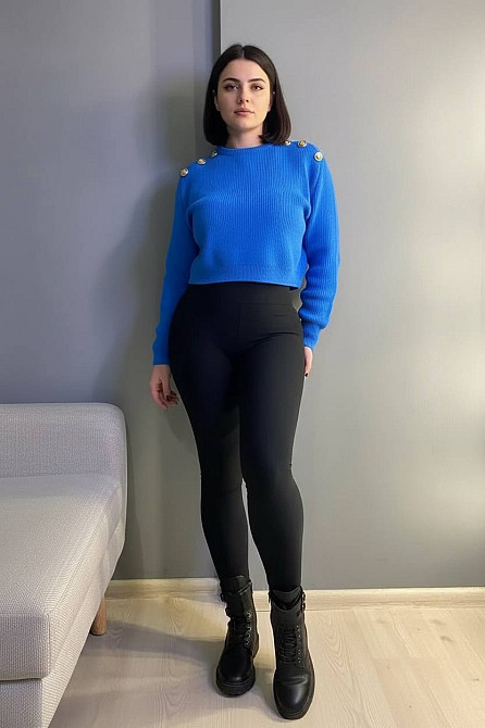 Лосины женские Lady Hurem 2116 утепленные дайвинг широкий пояс большие размеры черные, черный, 3XL Киев - изображение 11