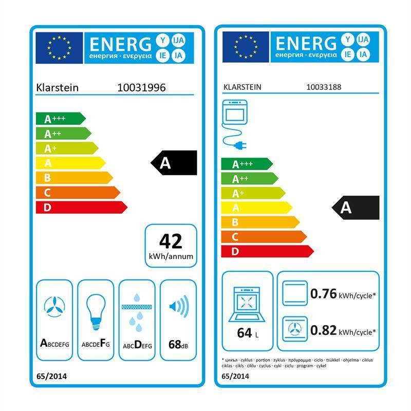 Вбудована духова шафа Gusteau Remy + вбудована витяжка 2950 Вт 64 л 620 м3/год чорна неіржавка сталь Рівне - фото 2