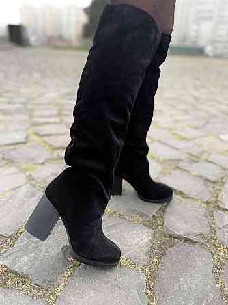 Valiente Чоботи жіночі VALIENTE Марсель чорні (весна-осінь, замша натуральна) (2890) 39 Коломыя