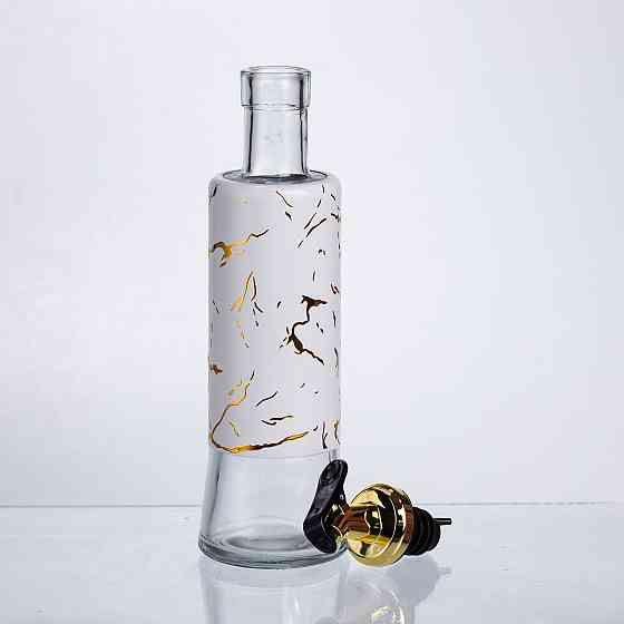 Yiwu Пляшка для олії з дозатором 300 мл, білий мармур HP-1343 Коломыя