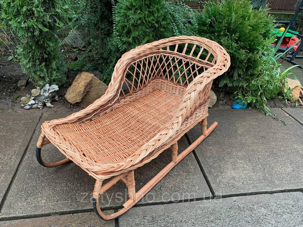 Санки плетеные для взрослых |санки из лозы для детей |санки на подарок Киев - изображение 5
