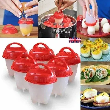 Силиконовые формочки для варки яиц без скорлупы набор из 6 штук Egg Boiler Полтава