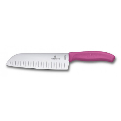 Кухонный нож Victorinox SwissClassic Santoku 17 см Pink (6.8526.17L5B) Винница - изображение 1