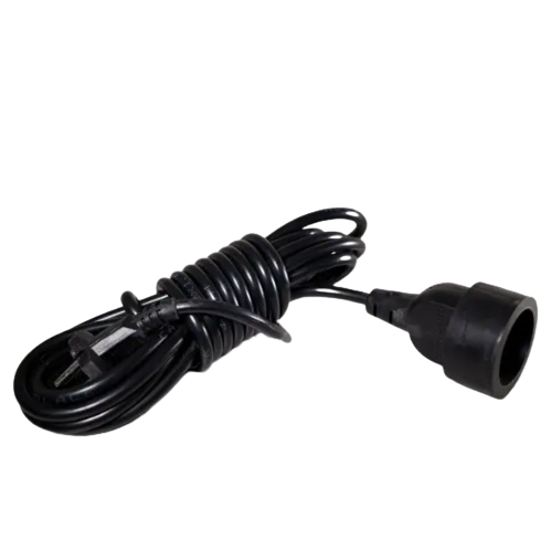 Подовжувач ПВС 1 розетка 20м 2*2,5мм² чорний МЕГАтек Житомир