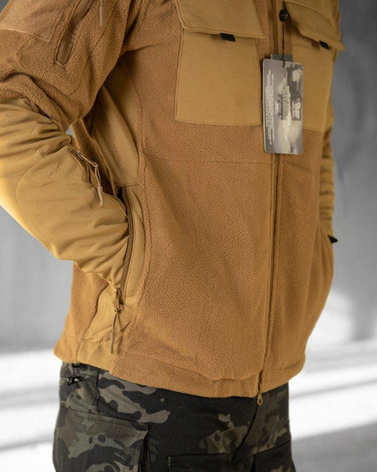 Тактична флісівка куртка Esdy combo coyot ВТ6630 Одеса - фото 10