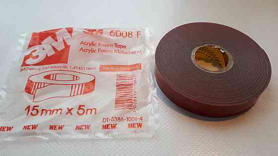 Скотч двосторонній. 3M 6008F 15мм*5м*0,8мм Вінниця