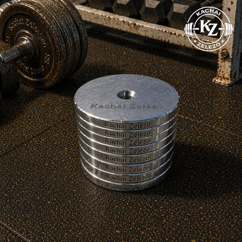 Гантели наборные 2 по 32 кг металлические без покрытия Kachai Zelezo Iron Pro Киев - изображение 13