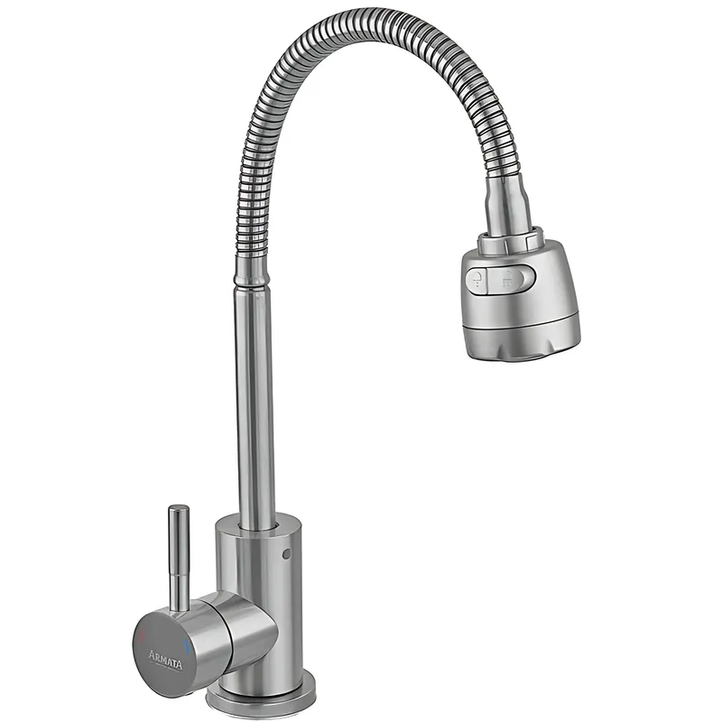 Кухонний змішувач Armata SUS-011(N) Reflector з рефлекторним виливом без підводки (CH6483) Харків - фото 1