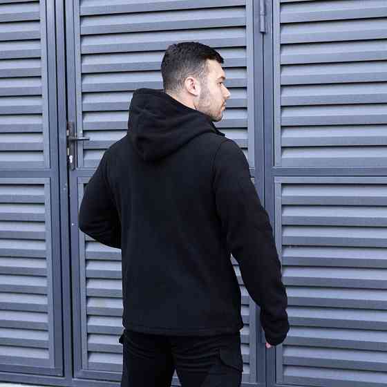 Флисовая кофта флиска тактическая для полиции Pobedov Explorer Черная 3XL Одесса
