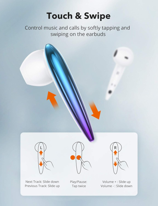Беспроводные наушники SoundLiberty 80 TWS, Bluetooth 5.0, aptX, AI шумоподавление, USB-C, до 20 часов работы Киев - изображение 9