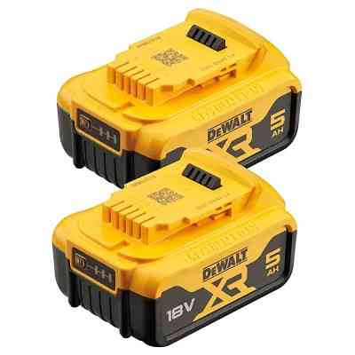 Аккумулятор к электроинструменту DeWALT 18 В XR Li-lon 5Ah, 2 шт., 1.3 кг (DCB184P2) Винница