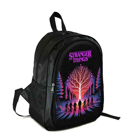 Рюкзак підлітковий/шкільний 38×28 см з принтом Дуже дивні справи / Stranger Things на два відділення для хлопчика, дівчин (4414) Київ