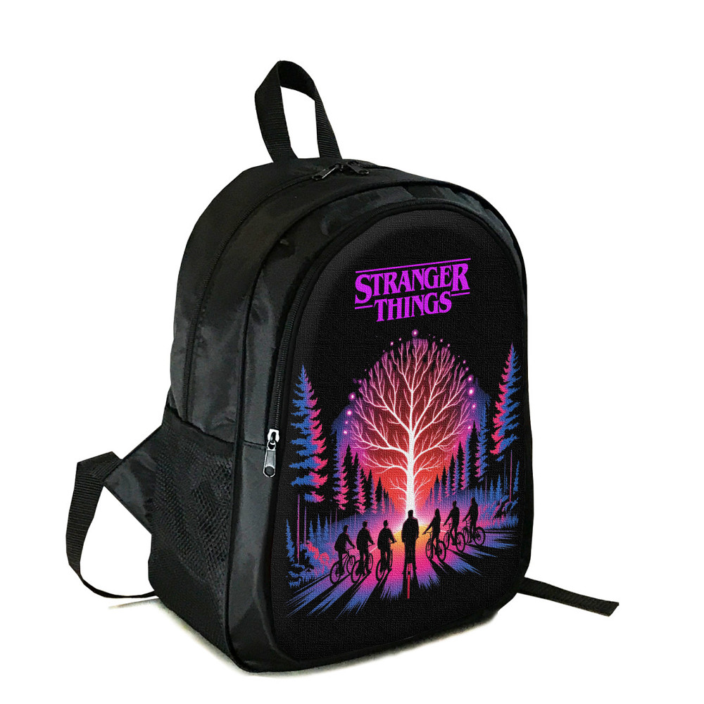 Рюкзак підлітковий/шкільний 38×28 см з принтом Дуже дивні справи / Stranger Things на два відділення для хлопчика, дівчин (4414) Київ - фото 1