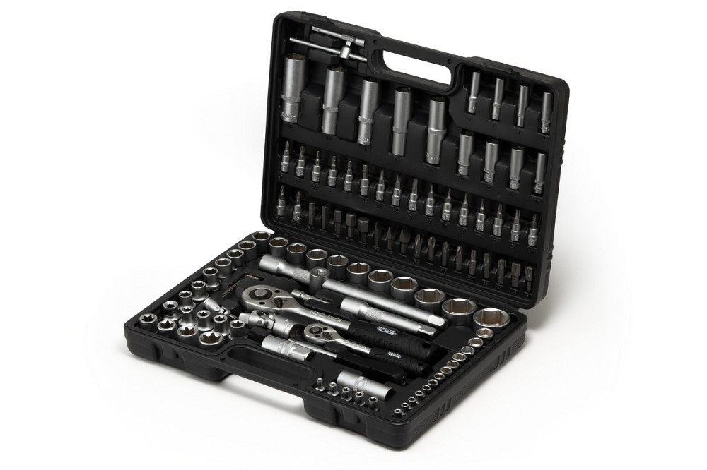 MASTERTOOL Набір інструментів MASTERTOOL ¼"&½" 108 шт 4-14 мм 10-32 мм кейс 78-7108 Київ - фото 6