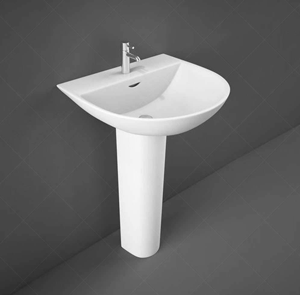 Раковина з ніжкою RAK Ceramics Reserva 55x18.5x50.5 см (RAK0026) Білий Вінниця - фото 2