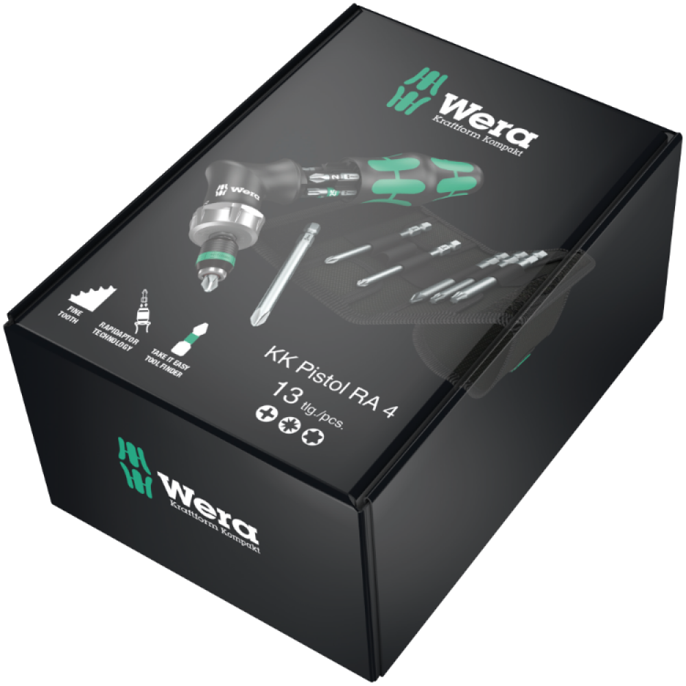 Угловая отвертка Wera магазин для бит в ручке PH/PZ/Torx (25мм)+удл.биты PH/PZ/Torx (89мм), 05051031001 Одесса - изображение 5