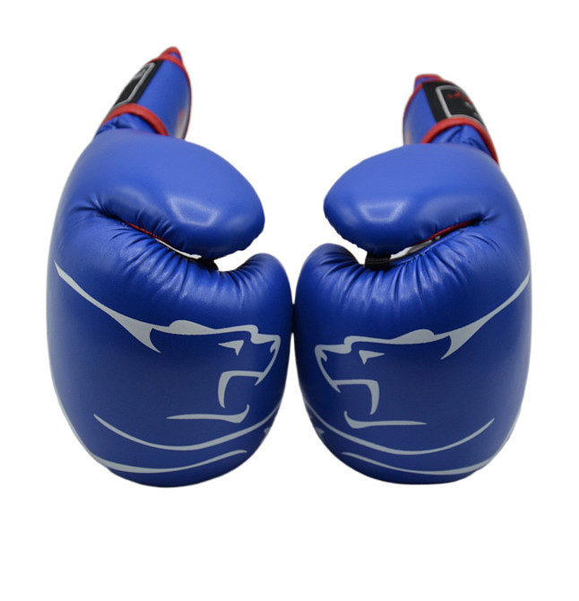 Боксерські рукавиці PowerPlay 3018 Jaguar Сині 12 унцій Луцьк - фото 8
