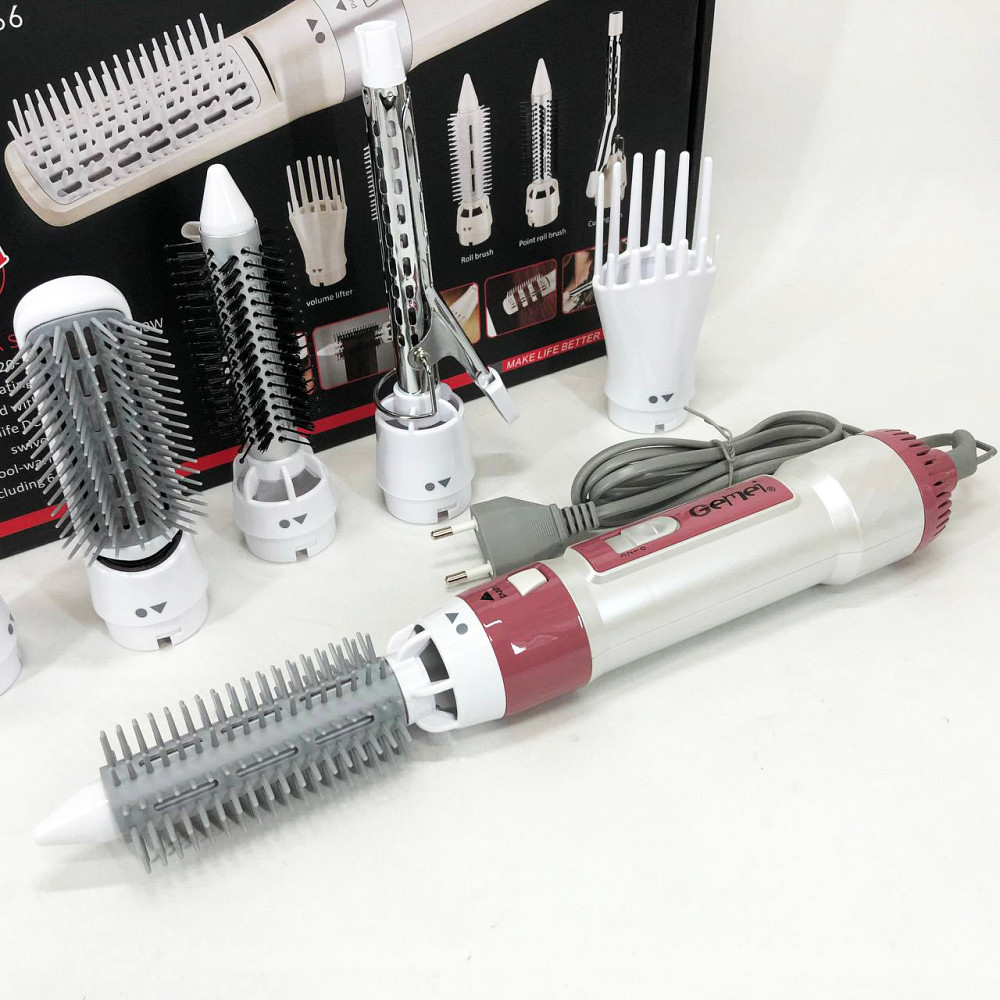 Электрический фен для профессионального использования Gemei GM-4836 7 в 1, Фен с режимом защиты волос IJ-14 Львов - изображение 9