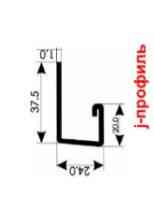 J-планка (J-Trim). Лиснониця медова 3050 мм. Дніпро