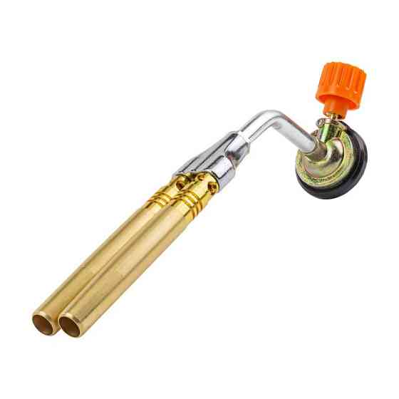 Різак з подвійним соплом на цанговий балон (T-1300гр., кут повороту сопла 360гр.), в блістері ROCKFORCE Одеса