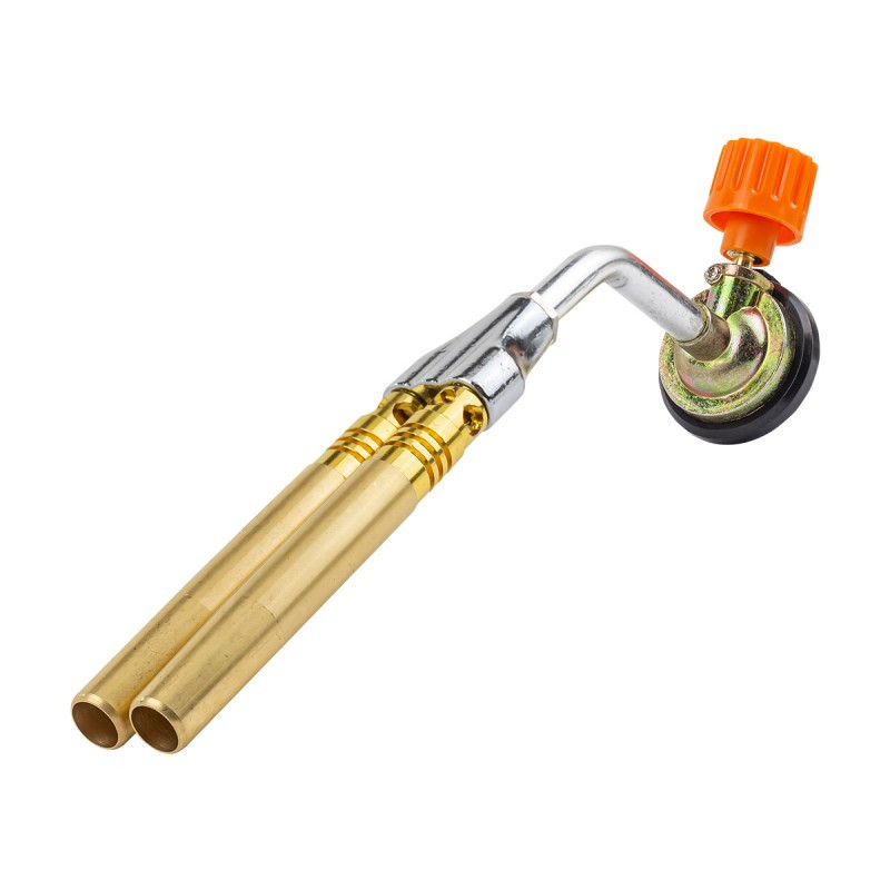 Різак з подвійним соплом на цанговий балон (T-1300гр., кут повороту сопла 360гр.), в блістері ROCKFORCE Одеса - фото 1