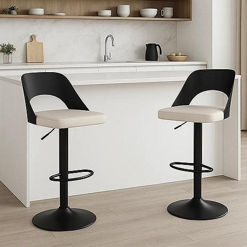 Барні стільці Navare комплект із двох стільців для кухні та барної стійки Київ - фото 1