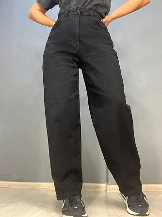 Джинсы женские Its Basic 3474 skater jeans мом бананы стрейчевые увеличенные размеры черные, черный, Одесса - изображение 6