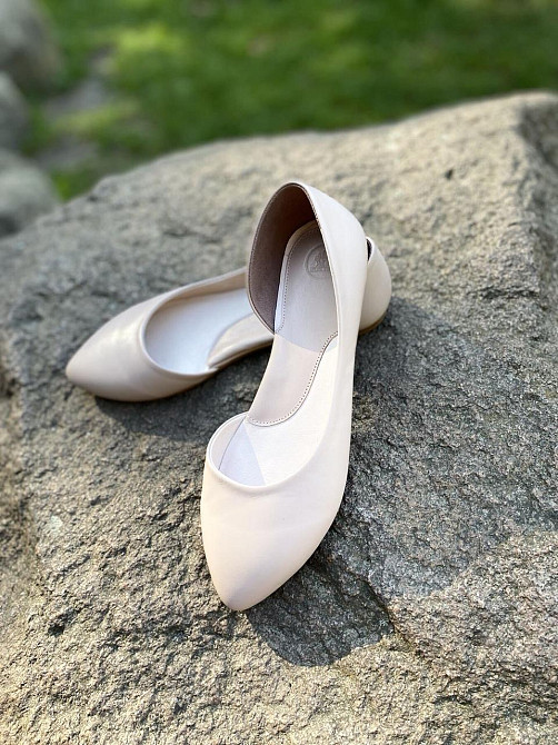 ALEX BELL Балетки жіночі ALEX BELL 700K-1-20AP бежеві (весна-осінь, шкіра натуральна) (3122) Коломия - фото 1