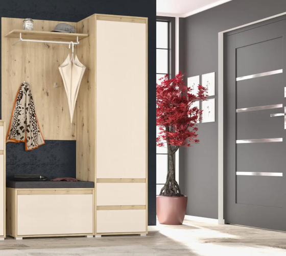 Передпокій модульний Торіно - комплект 7 - Дуб Артізан + Шампань Львів