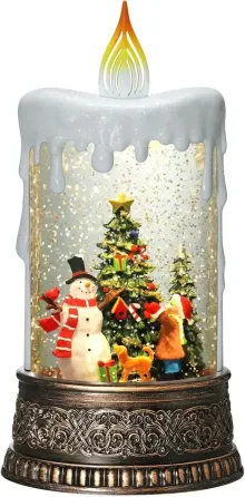 Ночник новогодний Свеча XMAS WDL-23016B 10087, снеговик Коломия