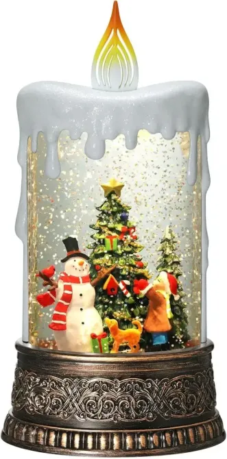 Ночник новогодний Свеча XMAS WDL-23016B 10087, снеговик Коломия - фото 1