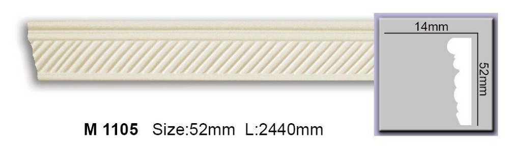 Молдинг с орнаментом полиуретановый Harmony M 1105 Flexi Днепр - изображение 1