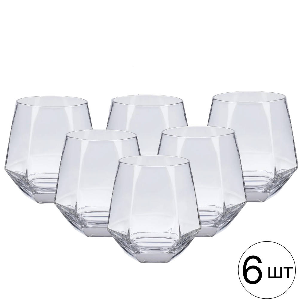 Набор пластиковых стаканов объём 350 мл - 6 шт 