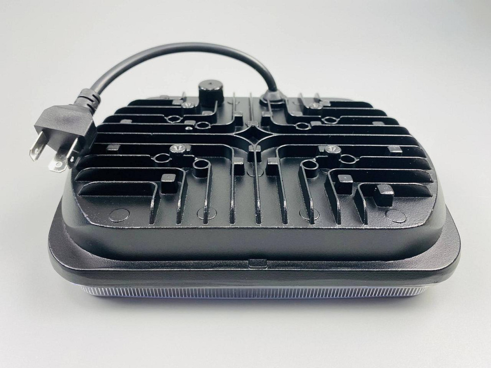 Фара LED прямокутна 95W 5х7 дюйм  (ближній + дальній) 3D лінза Мукачево - фото 2