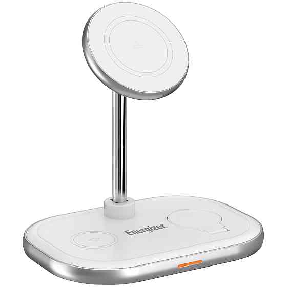 Зарядний пристрій 15W 3-in-1 Magnetic Wireless Fast Charger white Energizer Винница