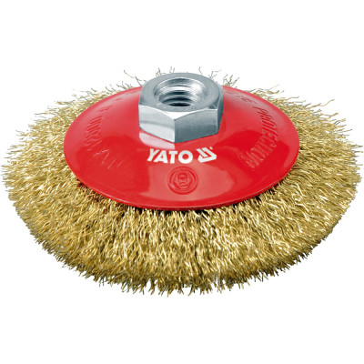 Щітка для електроінструменту Yato Кругова 100 мм YT-4761 (YT-4761) Вінниця - фото 1