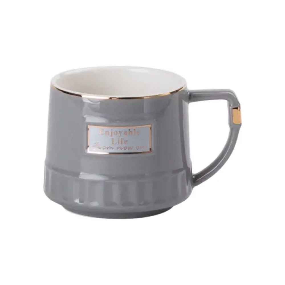 Yiwu Чайний набір на 6 персон (з заварювальним чайником та порцелянаовою підставкою), сірий HP- Коломыя - изображение 5