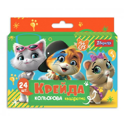 Крейда кольорова 24 шт. "1 Вересня" Street race квадратна, 400416, шт Київ - фото 1