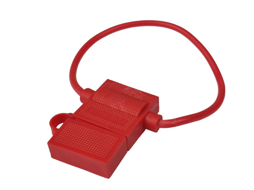 Разъем ЕВРО Предохранитель (красный резинов) навесной под Мукачево - изображение 1