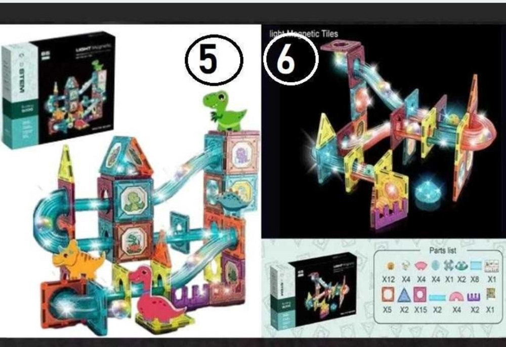 Якісний Дитячий магнітний конструктор підсвічування Харків - фото 5