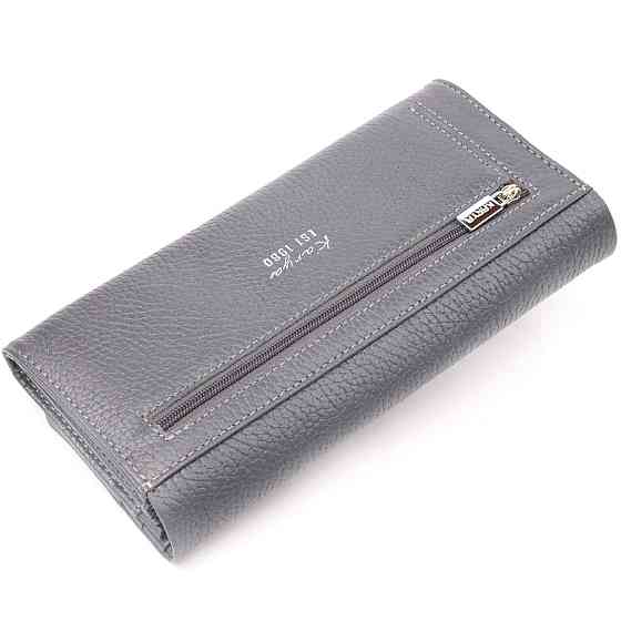Стильный женский кошелек из натуральной кожи KARYA 21024 Серый Киев
