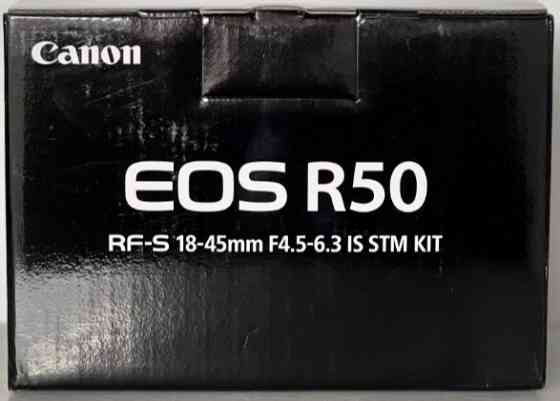 Фотоаппарат: Canon EOS R50 Kit RF-S 18-45mm. IS STM Black (5811C033). Харьков