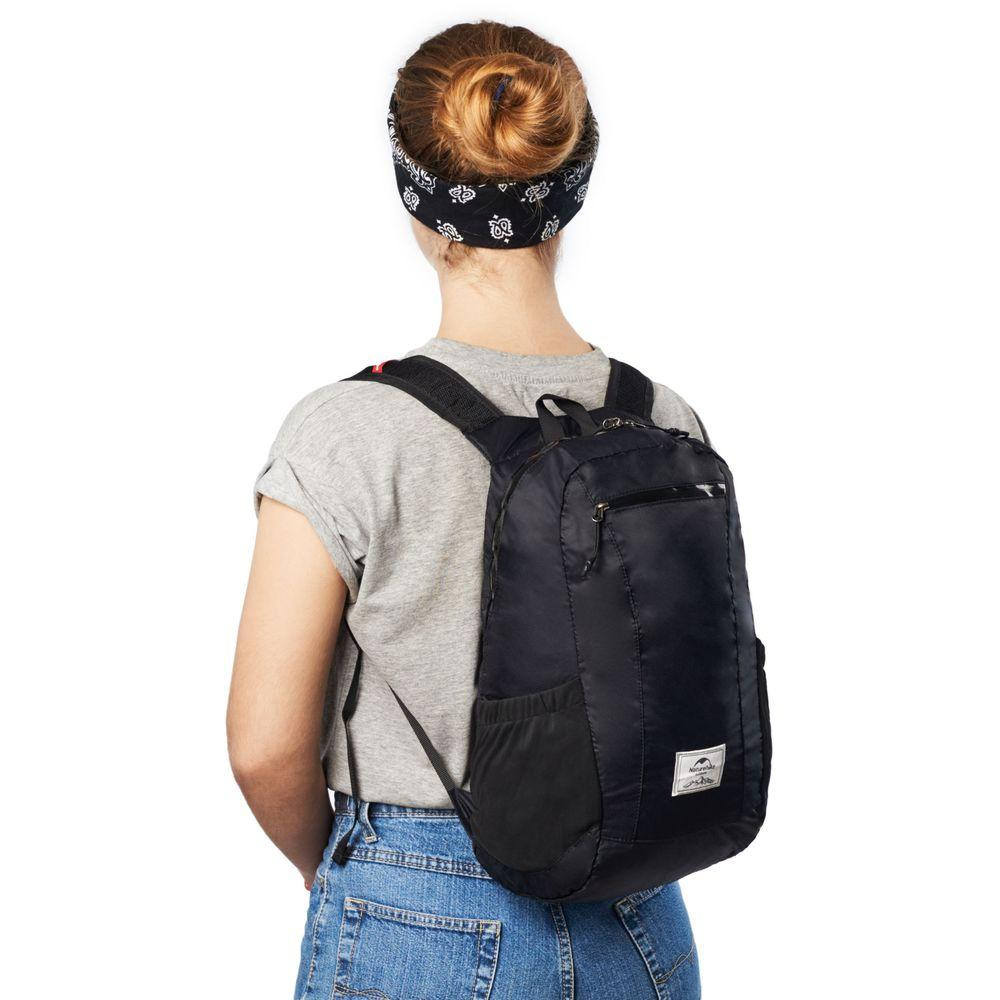 Рюкзак Naturehike компактный Ultralight NH17A012-B, 18 л, черный Киев - изображение 3