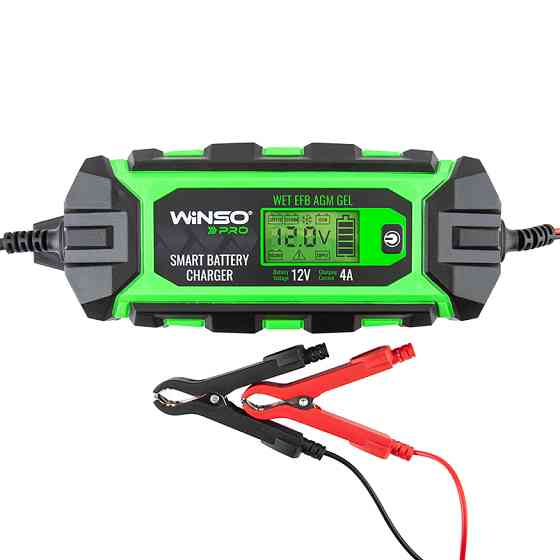 Зарядное устройство АКБ Winso Pro 12В 120А·ч 4А с LCD-экраном Львов
